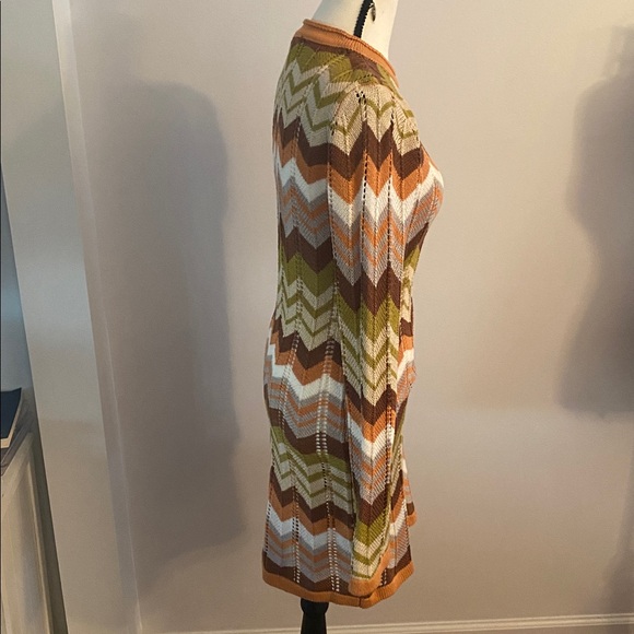 Forever 21 chevron sweater dress size large - Picture 4 of 8
